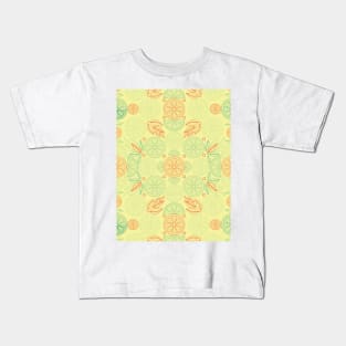 Citrus Splash Seamless Surface Pattern Design Kids T-Shirt